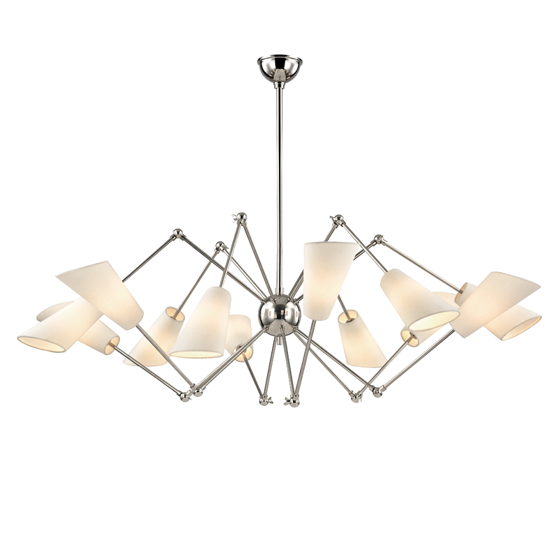Buckingham Chandelier with Polished Nickel Finish