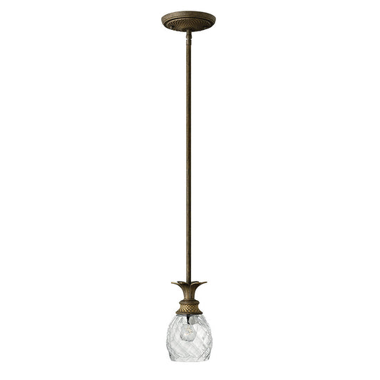 Plantation Extra Small Pendant In Light Bronze Finish