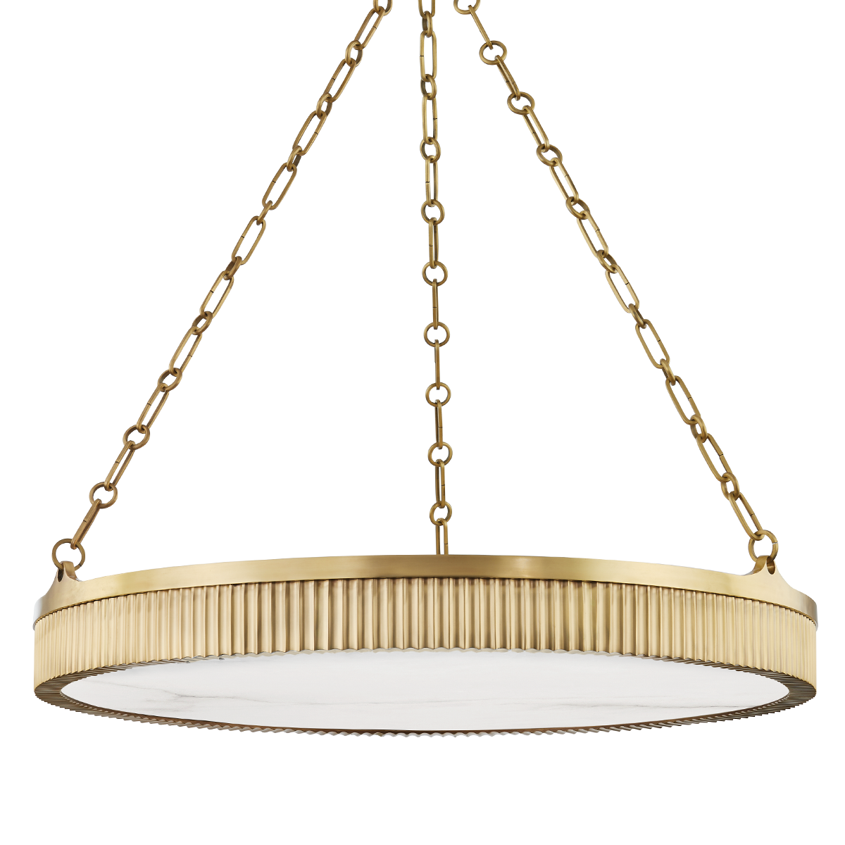 Lynden Chandelier with Aged Brass Finish