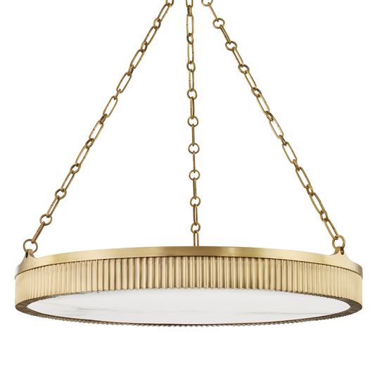 Lynden Chandelier with Aged Brass Finish