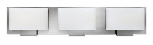 Mila Medium Three Light Vanity In Brushed Nickel Finish