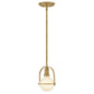 Somerset Extra Small Convertible Semi-Flush Mount In Light Brass Finish
