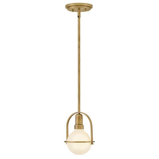 Somerset Extra Small Convertible Semi-Flush Mount In Light Brass Finish