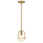 Somerset Extra Small Convertible Semi-Flush Mount In Light Brass Finish