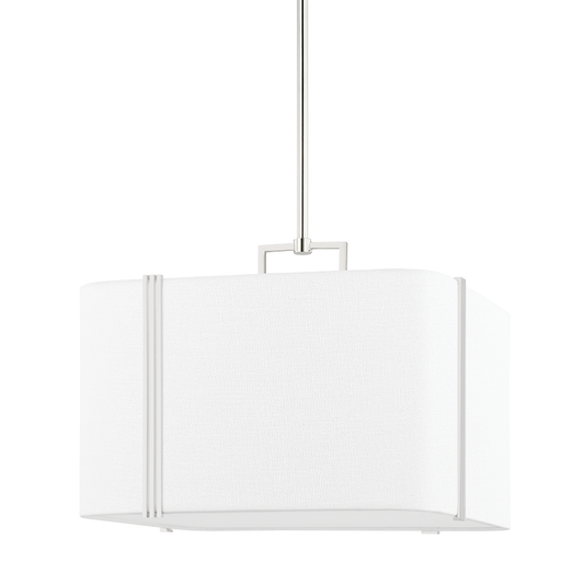 Downing Pendant with Polished Nickel Finish