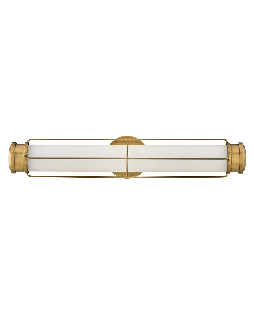 Saylor Large LED Sconce In Light Brass Finish