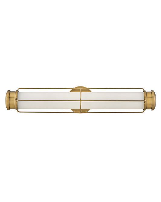 Saylor Large LED Sconce In Light Brass Finish