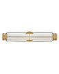 Saylor Large LED Sconce In Light Brass Finish