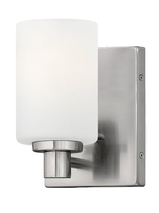Karlie Small Single Light Vanity In Brushed Nickel Finish