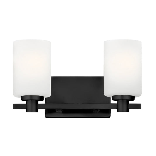 Karlie Small Two Light Vanity In Black Finish