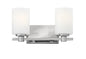Karlie Small Two Light Vanity In Chrome Finish