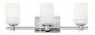 Karlie Medium Three Light Vanity In Chrome Finish