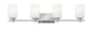 Karlie Large Four Light Vanity In Chrome Finish