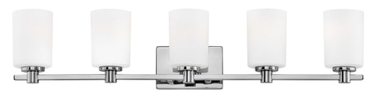 Karlie Extra Large Five Light Vanity In Chrome Finish