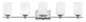 Karlie Extra Large Five Light Vanity In Chrome Finish
