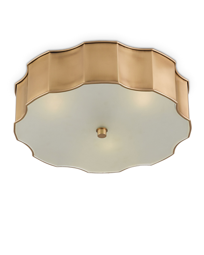 Wexford Brass Flush Mount