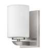 Kyra Small Single Light Vanity In Brushed Nickel Finish