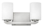Kyra Small Two Light Vanity In Brushed Nickel Finish