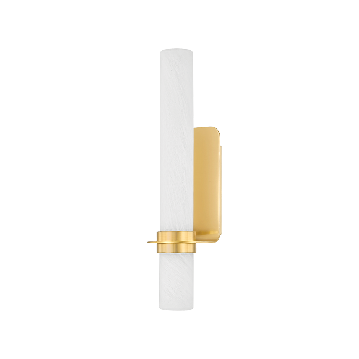 GROVELAND STATION Wall Sconce with Aged Brass Finish