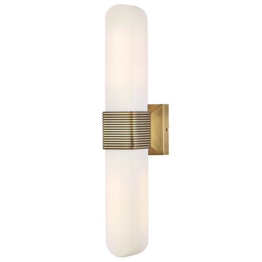 Cotes Large LED Sconce In Light Brass Finish