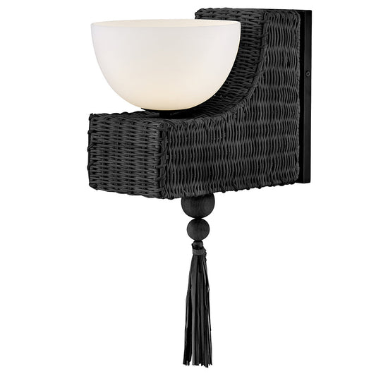 Thalia Medium Single Light Sconce In Black Finish