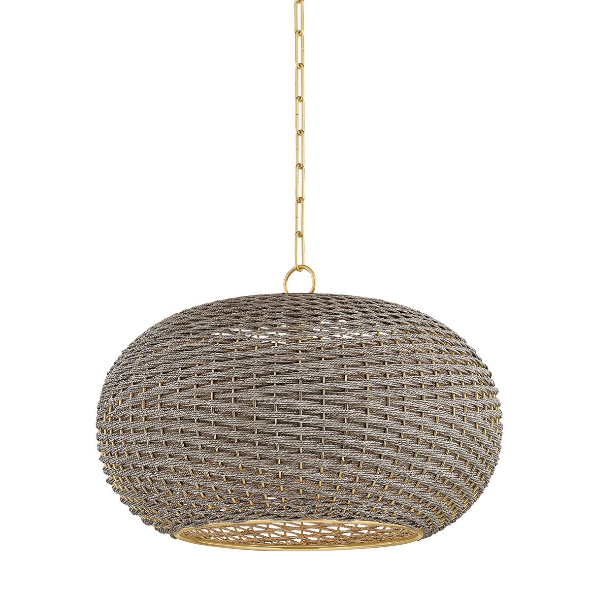 PENARTH Pendant with AGED BRASS Finish
