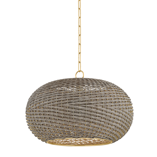PENARTH Pendant with AGED BRASS Finish