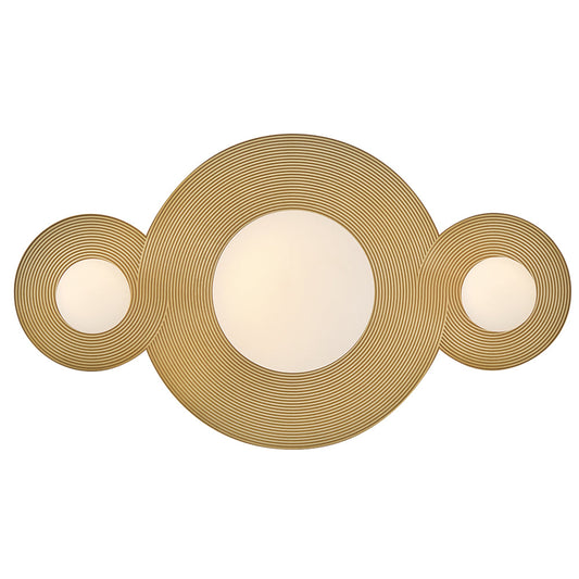 Rhea Small LED Vanity In Light Brass Finish