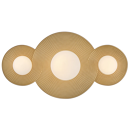 Rhea Small LED Vanity In Light Brass Finish