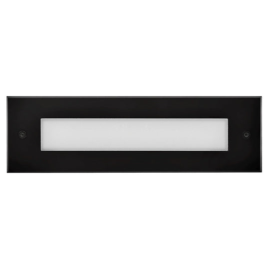 Dash Flat LED Flush Step Light 120V In Black Finish
