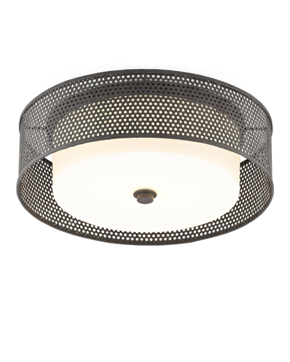 Notte Black Flush Mount