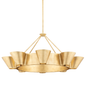 Reeve Chandelier with Vintage Gold Leaf Finish
