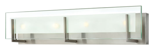 Latitude Large Four Light Vanity In Brushed Nickel Finish