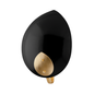 Lotus Wall Sconce with Gold Leaf/black Finish