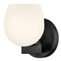 Mae Small Single Light Sconce In Black Finish