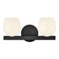 Mae Small Two Light Vanity In Black Finish