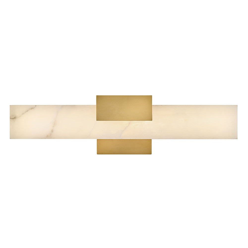 Cadiz Medium LED Vanity In Light Brass Finish