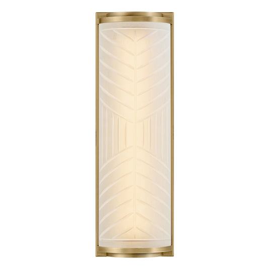 Devon Medium Bath Sconce In Light Brass Finish