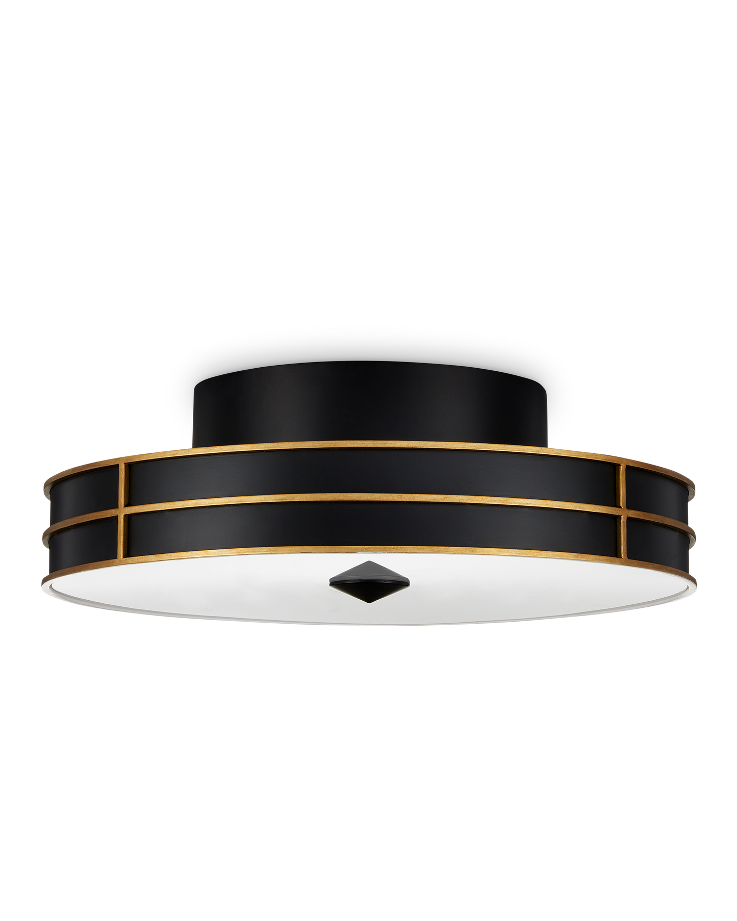 Fielding Black Flush Mount