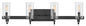 Ryden Large Four Light Vanity In Black Finish