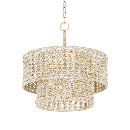 YORKHILL PENDANT with VINTAGE GOLD LEAF Finish