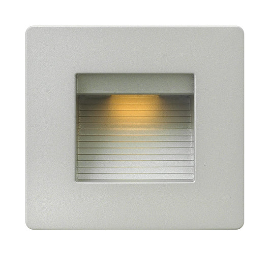 Luna LED 2700K Step Light 120v Horizontal Double Gang In Gray Finish