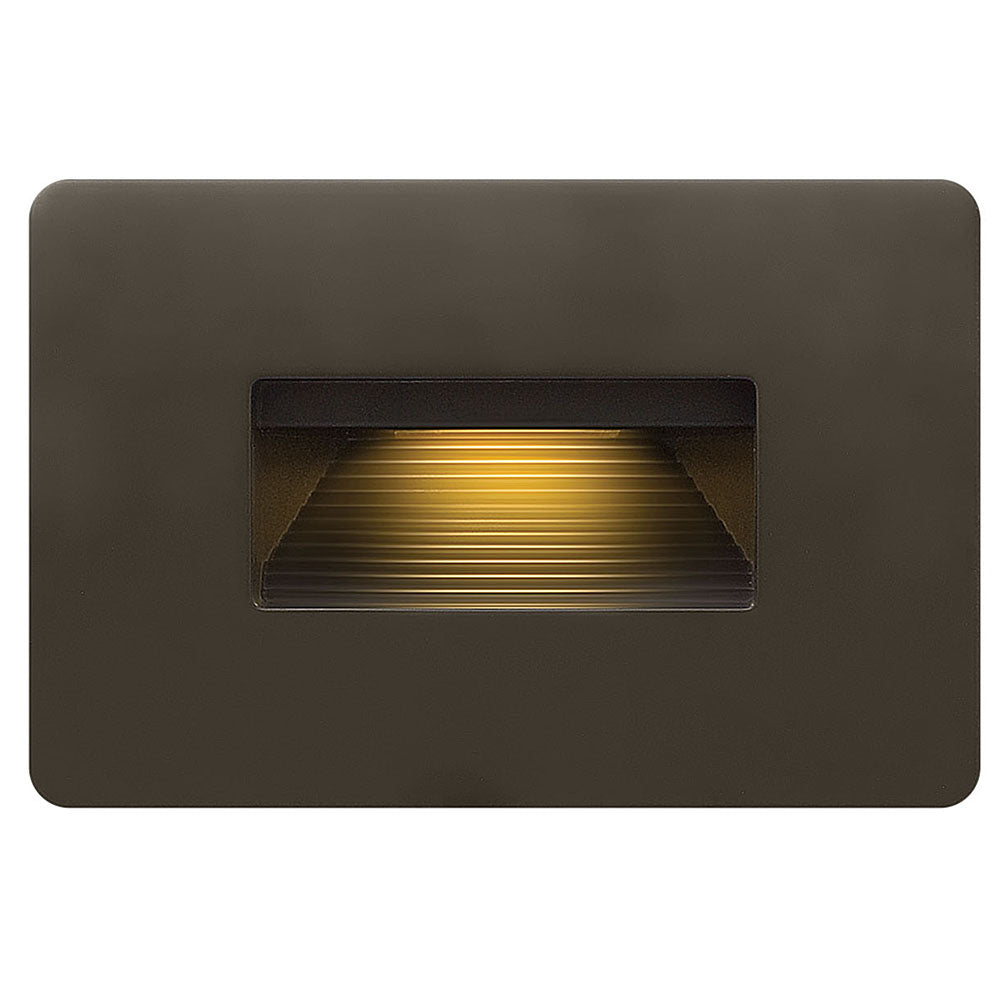 Luna LED 3000K Step Light 120v Horizontal In Light Bronze Finish