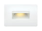 Luna LED 3000K Step Light 120v Horizontal In White Finish