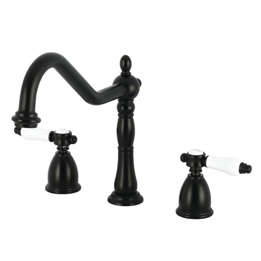 Bel-Air Widespread Kitchen Faucet in Matte Black