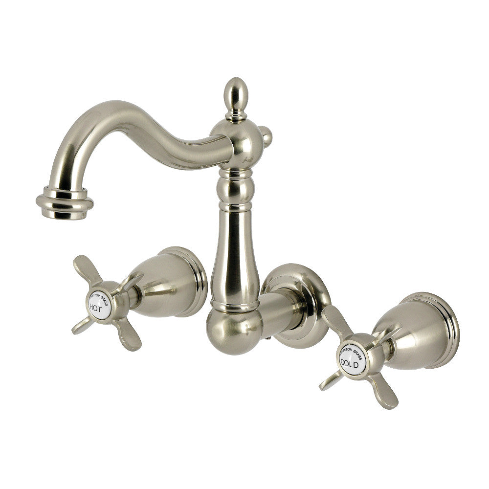 Essex Wall-Mount Bathroom Faucet in Brushed Nickel