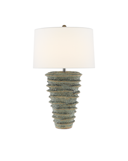 Sunken Green Table Lamp