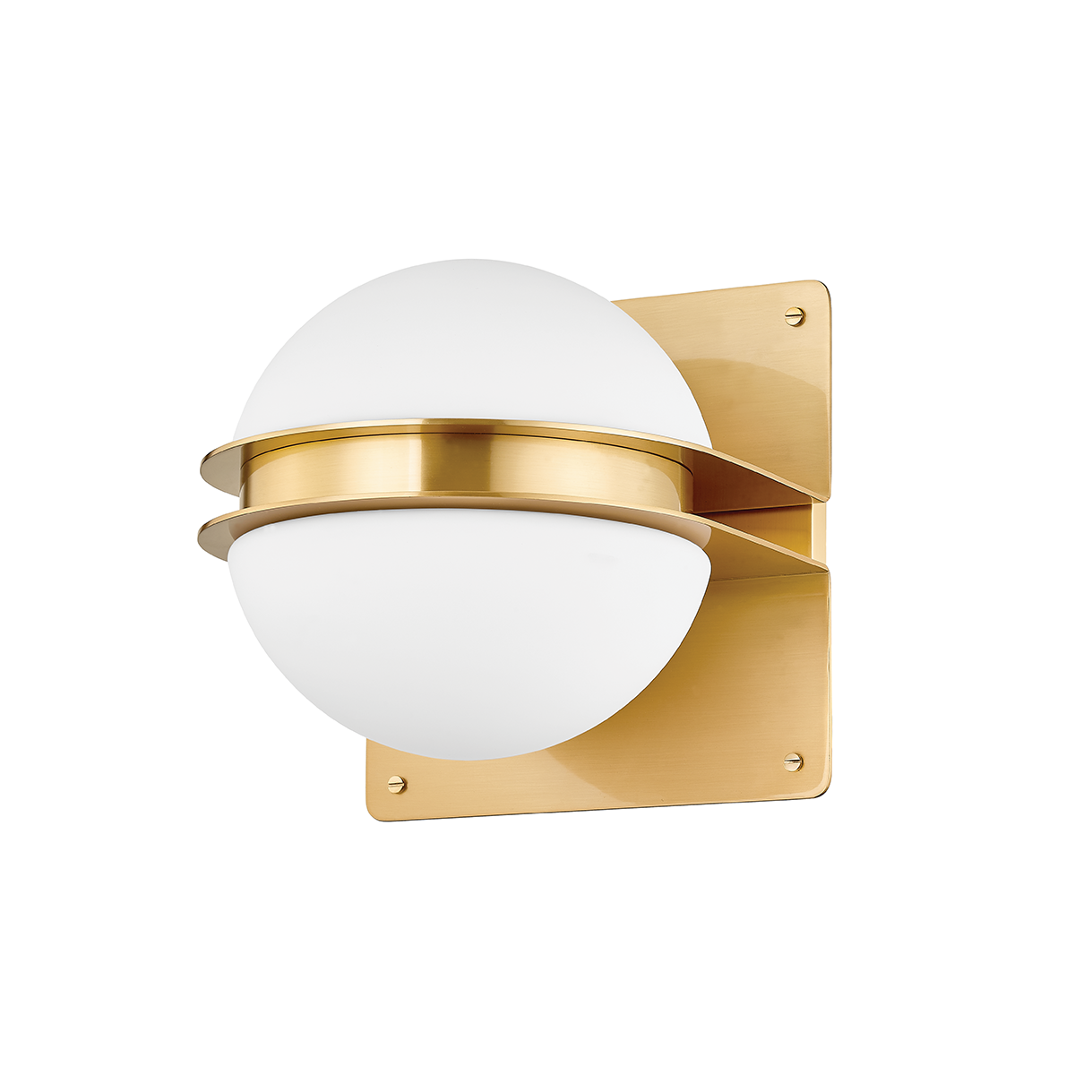 Rudolf Wall Sconce with Aged Brass Finish