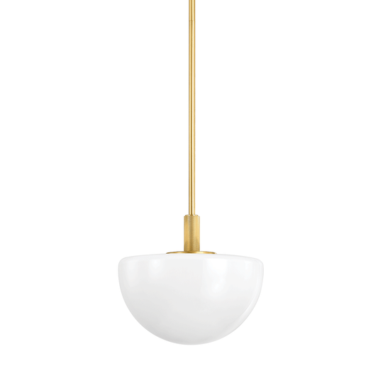 Lethbridge Pendant with Aged Brass Finish