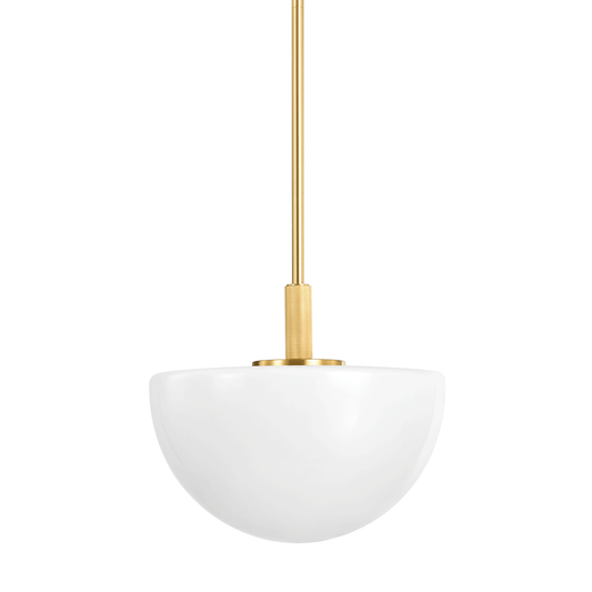 Lethbridge Pendant with Aged Brass Finish